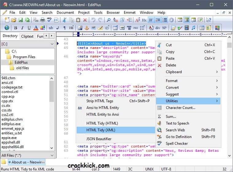 EditPlus 5.6 Crack Build 4272 With License Key And Keygen [Win/Mac]