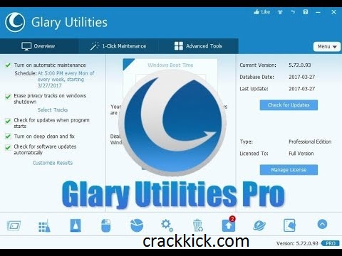 Glary Utilities Pro 5.185.0.214 Crack Keygen Torrent [2021]