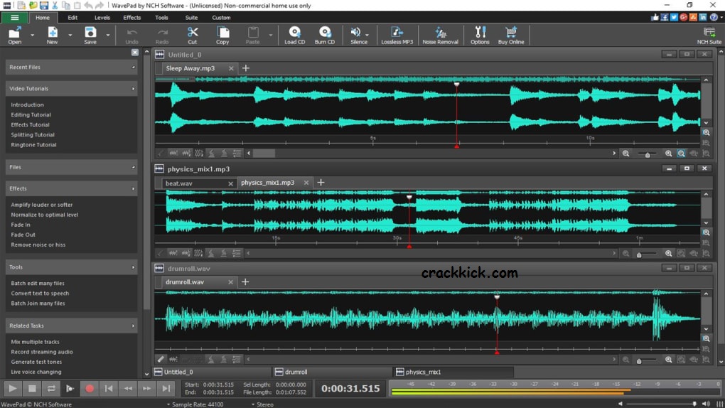 WavePad Sound Editor 17.42 Crack With Serial Key Free Download [Win/Mac]